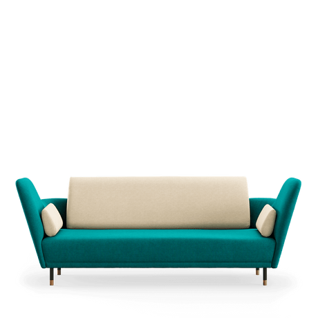 57 sofa, eg olie af Finn Juhl - Watercolour - Peacock / Soft Linen - Jacobsen Plus