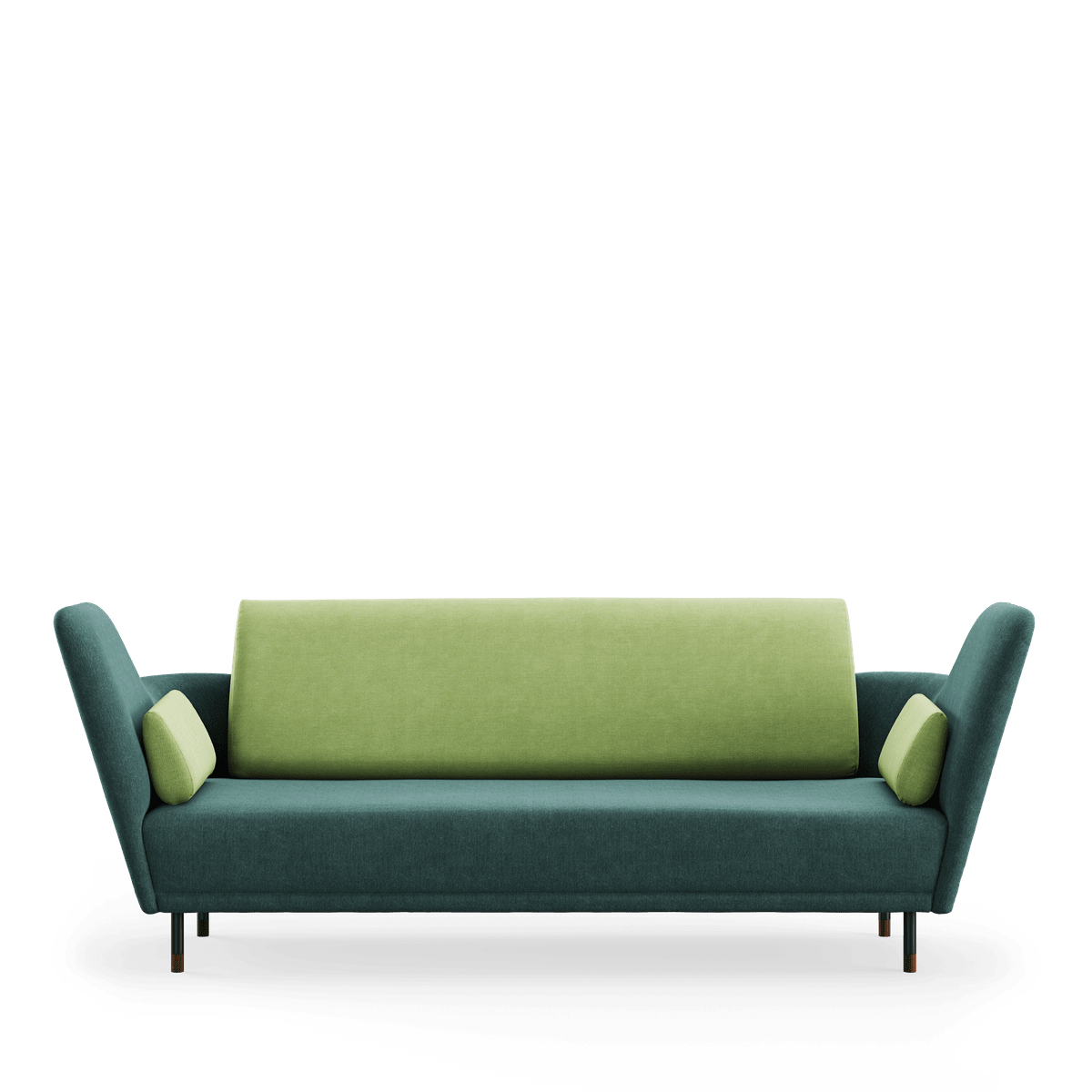 57 sofa, valnød af Finn Juhl - Watercolour - Cast Iron / Fresh Sage - Jacobsen Plus