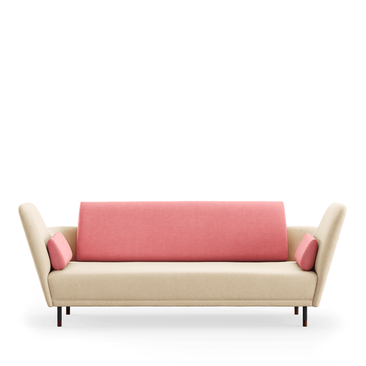57 sofa, valnød af Finn Juhl - Watercolour - Soft Linen / Rose Quartz - Jacobsen Plus