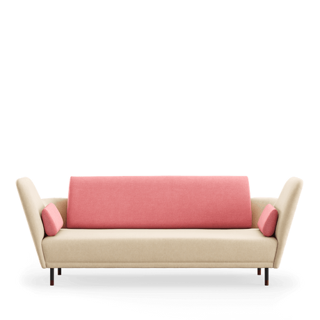57 sofa, valnød af Finn Juhl - Watercolour - Soft Linen / Rose Quartz - Jacobsen Plus