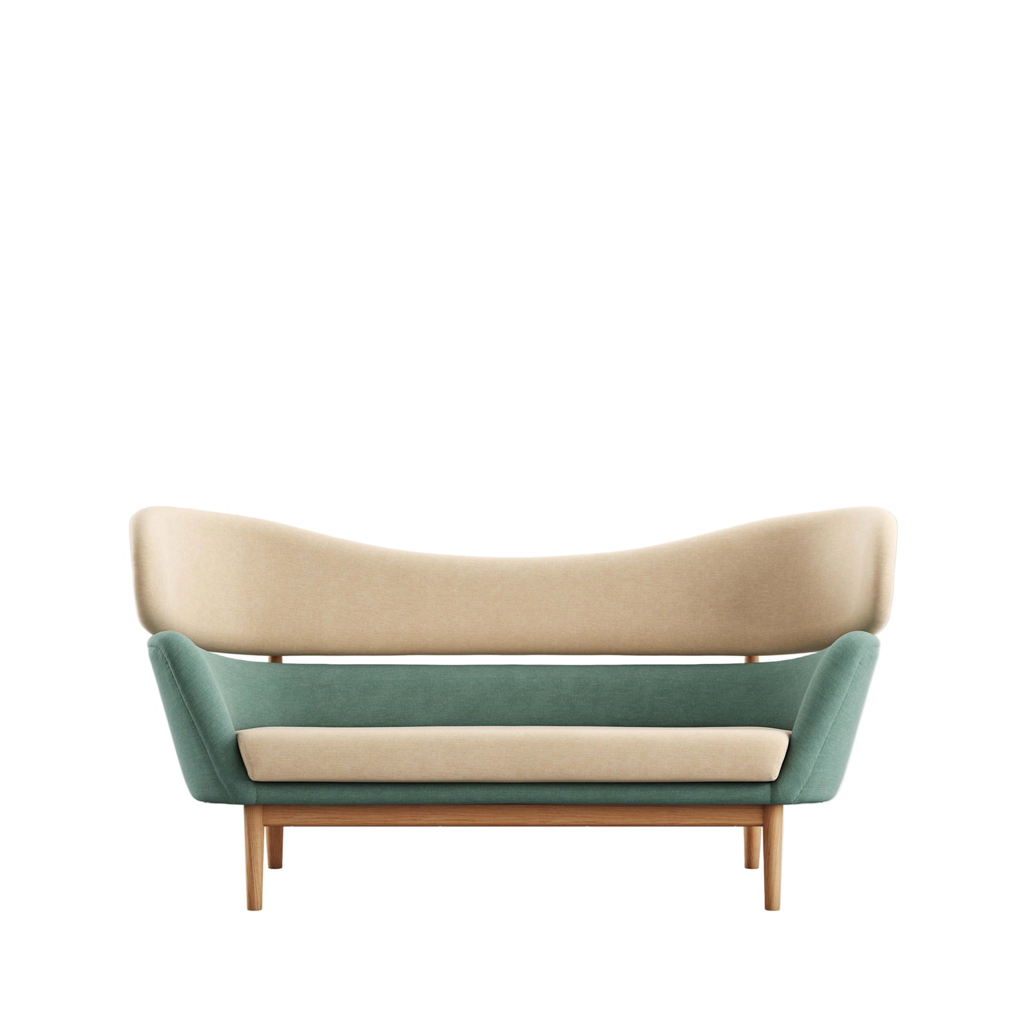 Baker sofa, eg olie af Finn Juhl