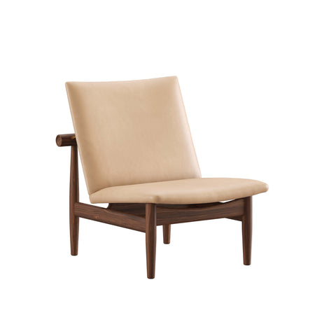 Japan stol, valnød af Finn Juhl - Vegetabilsk læder (natur) - Jacobsen Plus