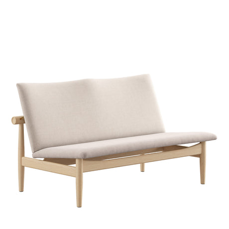 Japan 2 pers. sofa, eg klar olie af Finn Juhl - Hallingdal 113 / 103 - Jacobsen Plus