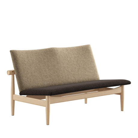 Japan 2 pers. sofa, eg klar olie af Finn Juhl - Hallingdal 376 / 227 - Jacobsen Plus