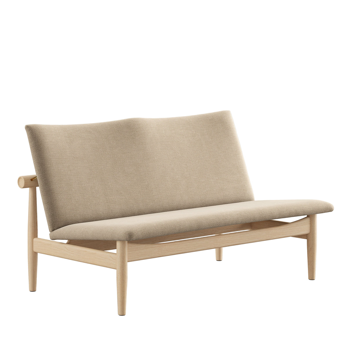 Japan 2 pers. sofa, eg klar olie af Finn Juhl - Vidar 222 - Jacobsen Plus