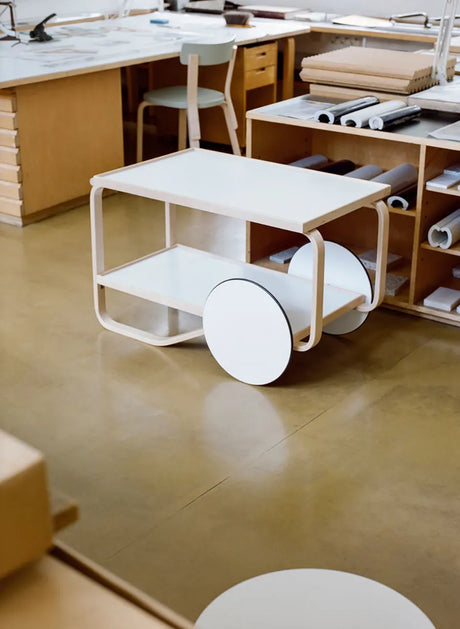 Tea Trolley 901 fra Artek - Hvid - Jacobsen Plus