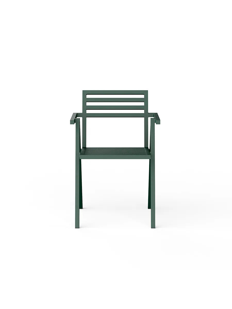 Stacking Arm Chair, grøn fra 19 Outdoors