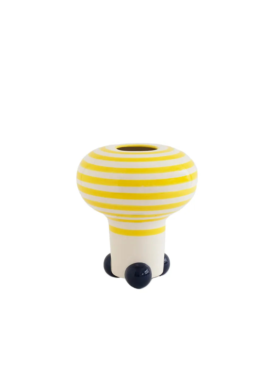 Mushroom Vase, yellow/blue fra raawii - 1 - Jacobsen Plus
