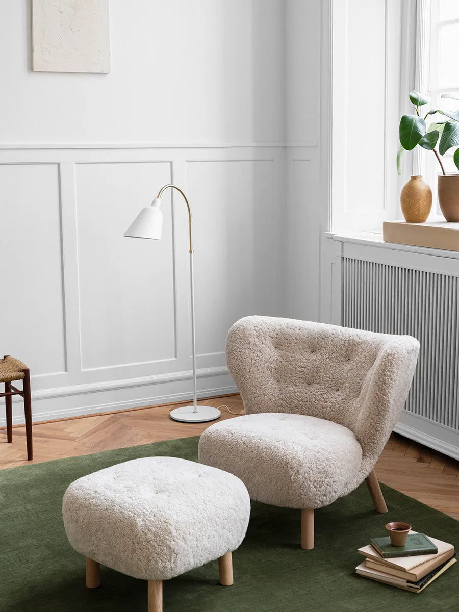 Little Petra inkl. skammel, Sheepskin Moonlight fra &Tradition - 2 - Jacobsen Plus