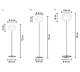 Glo-Ball F, Silver Gulvlampe fra Flos - 6 - Jacobsen Plus
