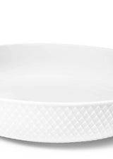 Rhombe serveringsskål, hvid fra Lyngby Porcelæn - 3 - Jacobsen Plus