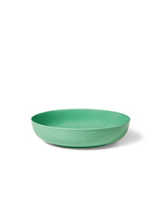 Rhombe serveringsskål, grøn fra Lyngby Porcelæn