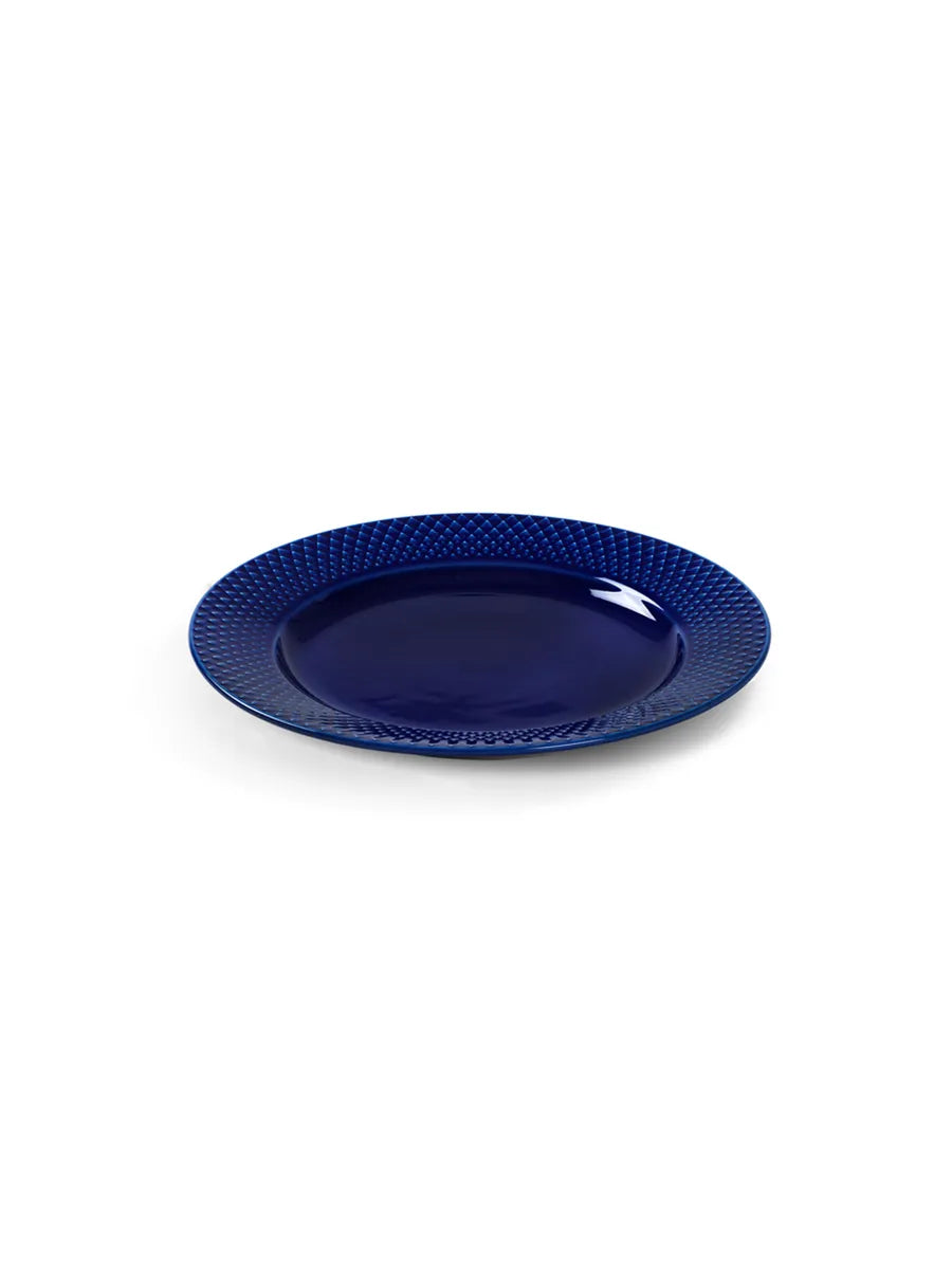 Rhombe tallerken, mørk blå Ø23 cm fra Lyngby Porcelæn - 4 - Jacobsen Plus