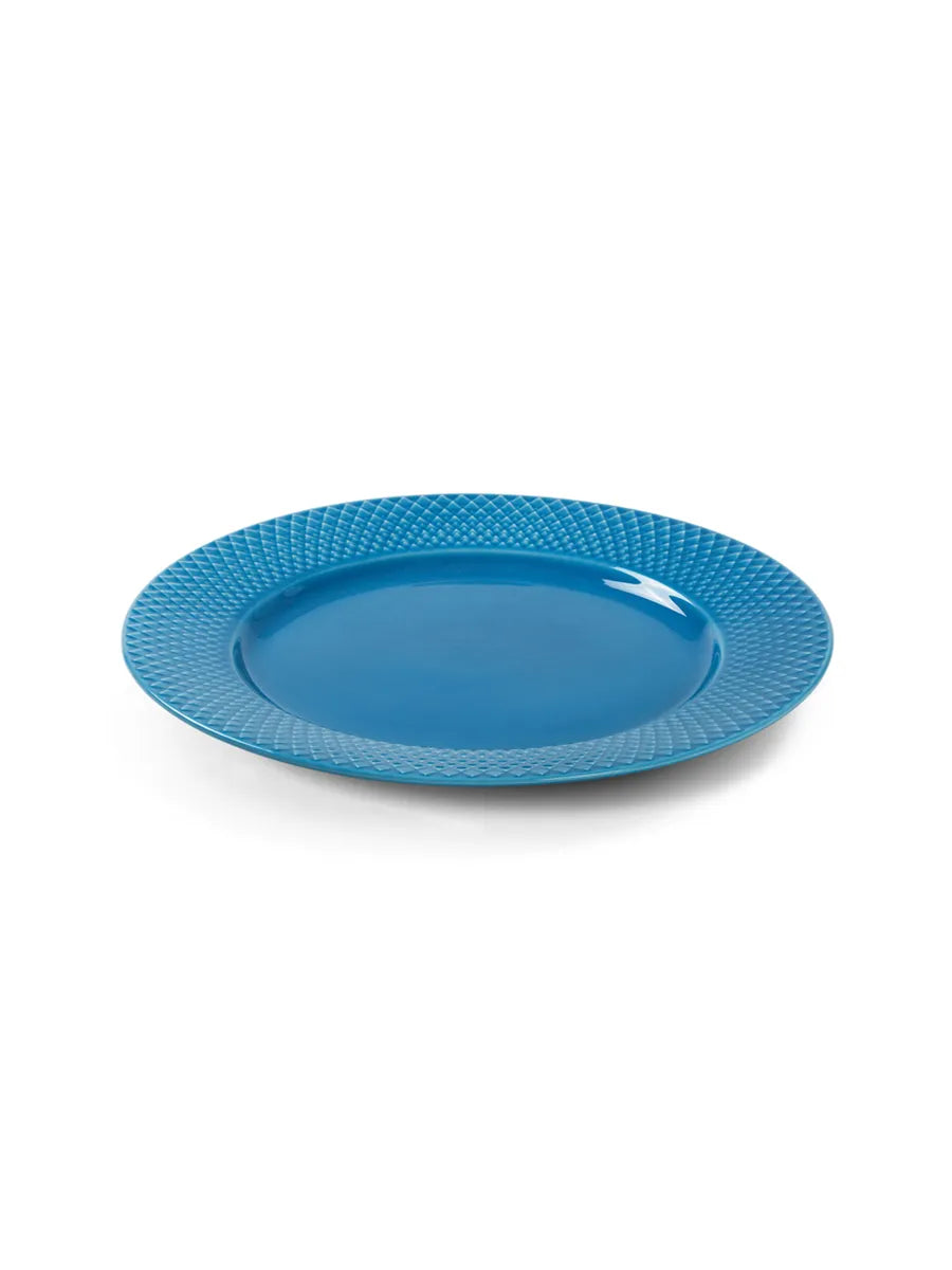Rhombe tallerken, blå Ø27 cm fra Lyngby Porcelæn - 5 - Jacobsen Plus