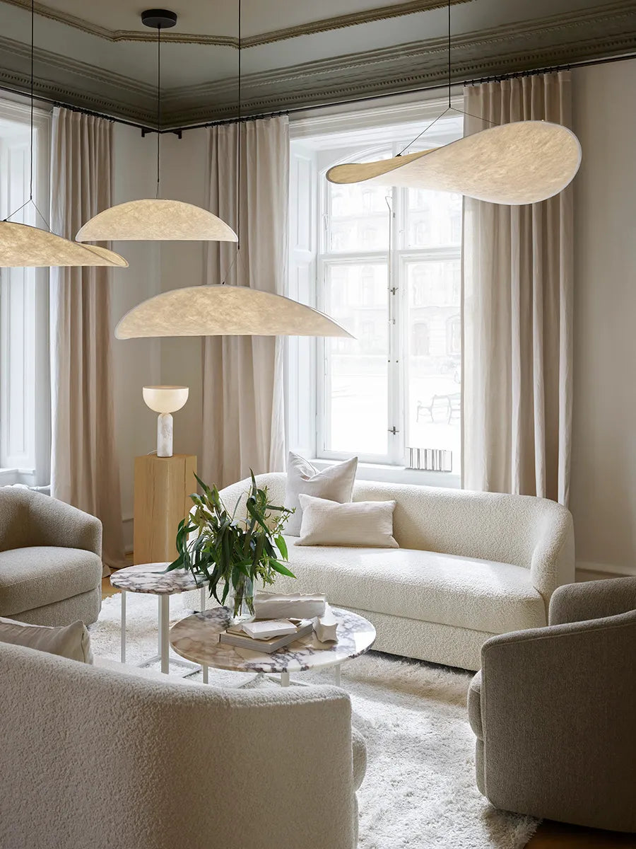 Florence sofabord Ø90, white viola fra New Works