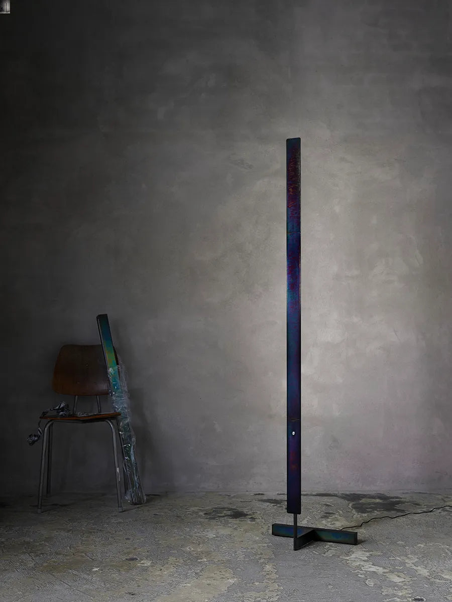 F Model gulvlampe, Dark Opal Chrome fra Anour - 2 - Jacobsen Plus