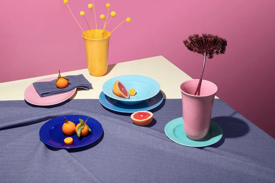 Rhombe vase, rosa fra Lyngby Porcelæn - 4 - Jacobsen Plus