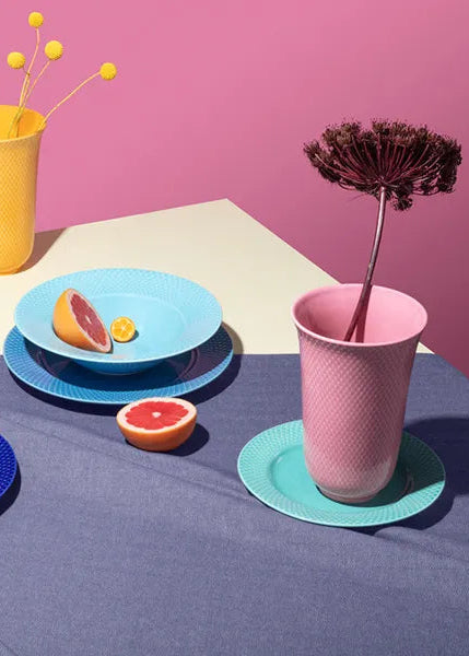 Rhombe vase, rosa fra Lyngby Porcelæn - 2 - Jacobsen Plus