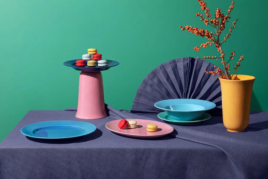 Rhombe vase, rosa fra Lyngby Porcelæn - 6 - Jacobsen Plus