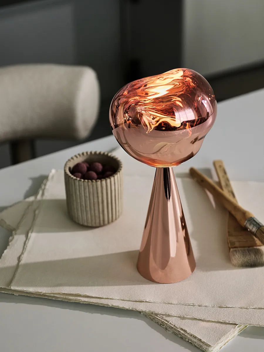 Melt Portable Bordlampe, copper fra Tom Dixon