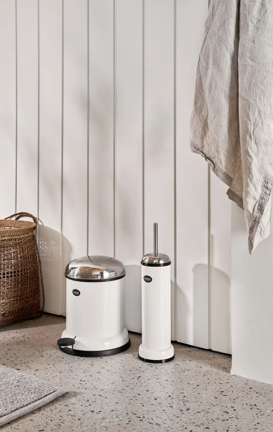 Toiletbørste, hvid fra Vipp