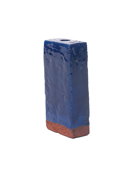 A Single Brick Candle Holder, dark blue fra NIKO JUNE - Jacobsen Plus