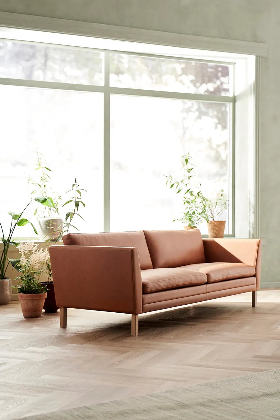 MH2301 Sofa, gefion læder fra Mogens Hansen