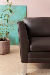 MH2301 Sofa, gefion læder fra Mogens Hansen - 7 - Jacobsen Plus
