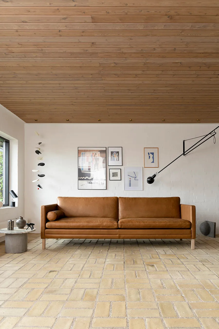 MH2614/MH2615 sofa, Frej læder fra Mogens Hansen