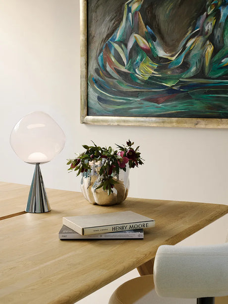 Melt Cone Fat Table Lamp fra Tom Dixon - Opal - Jacobsen Plus