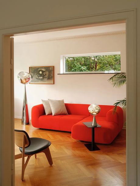 Melt Cone Fat Floor Lamp fra Tom Dixon - Opal - Jacobsen Plus