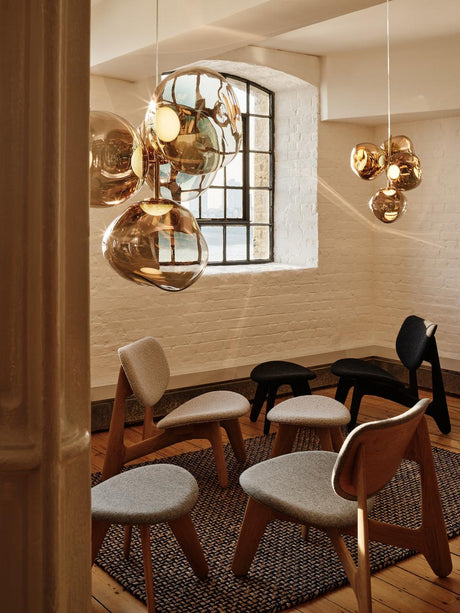 Slab Lounge Chair fra Tom Dixon - Natural Oak - Royal 0162 - Jacobsen Plus