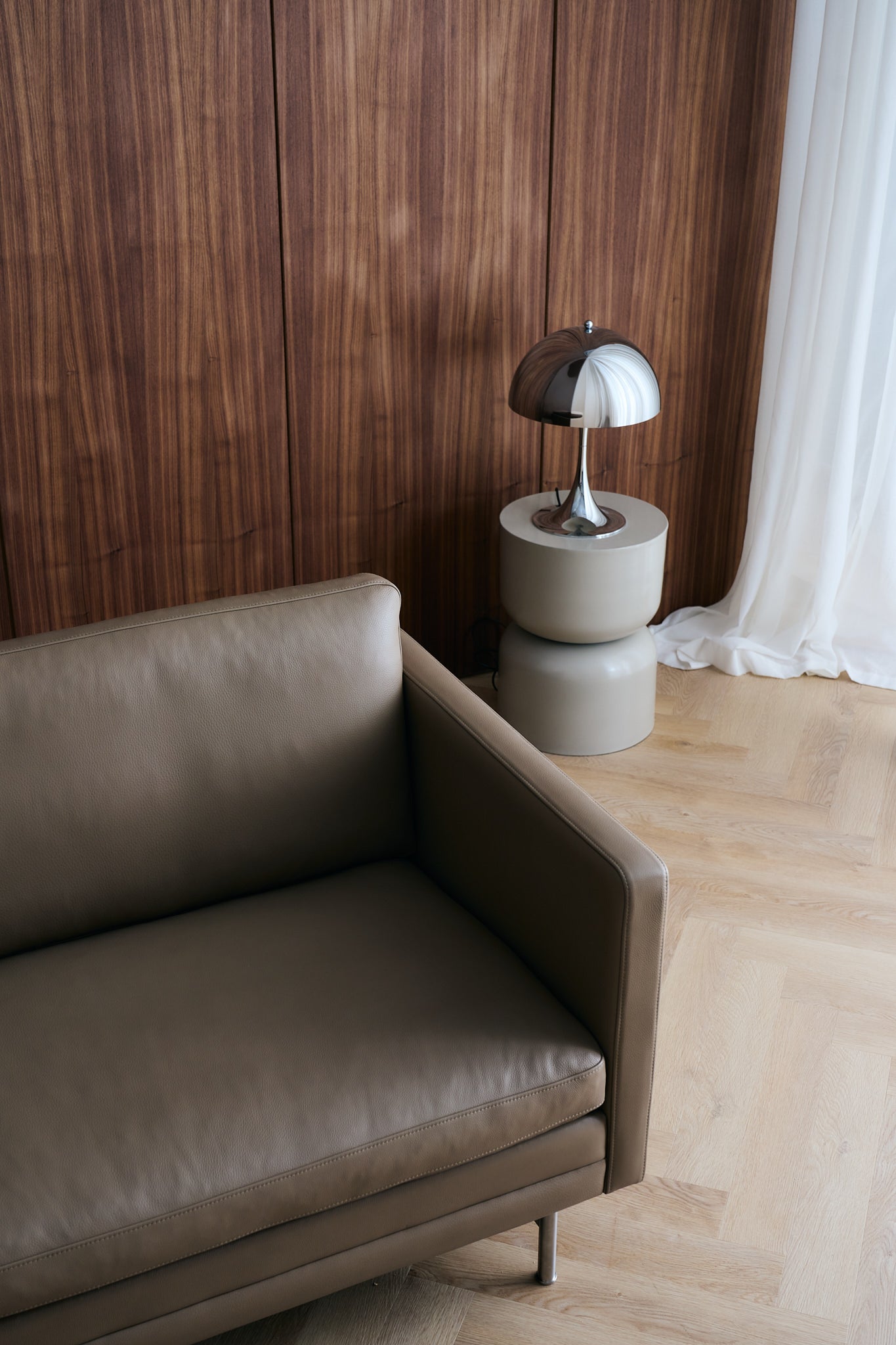 MH276 4 pers. sofa i Baltique anilinlæder fra Mogens Hansen