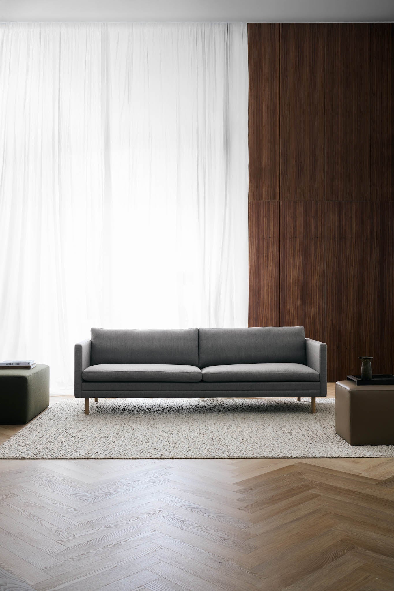 MH276 4 pers. sofa i Re-Wool fra Mogens Hansen