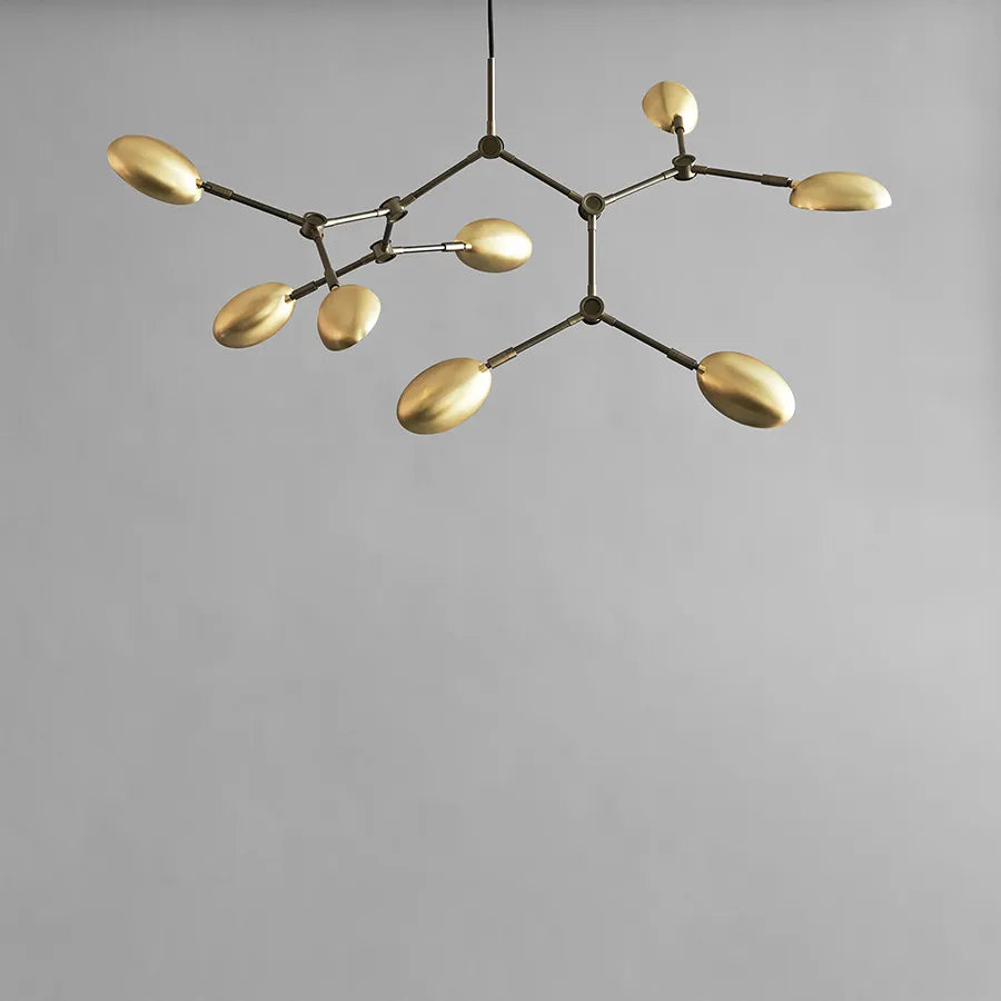 Drop Chandelier, mini brass fra 101 Copenhagen