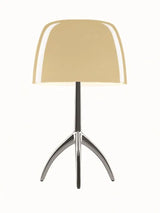 Lumiere Bordlampe fra Foscarini - Aluminium stel / Warm white / Small m. on-off kontakt - Jacobsen Plus