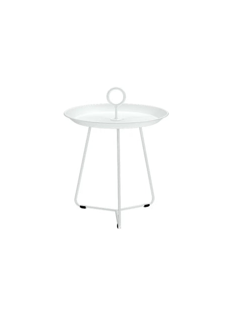 Eyelet Tray Table, Ø45 cm fra Houe - White - Jacobsen Plus
