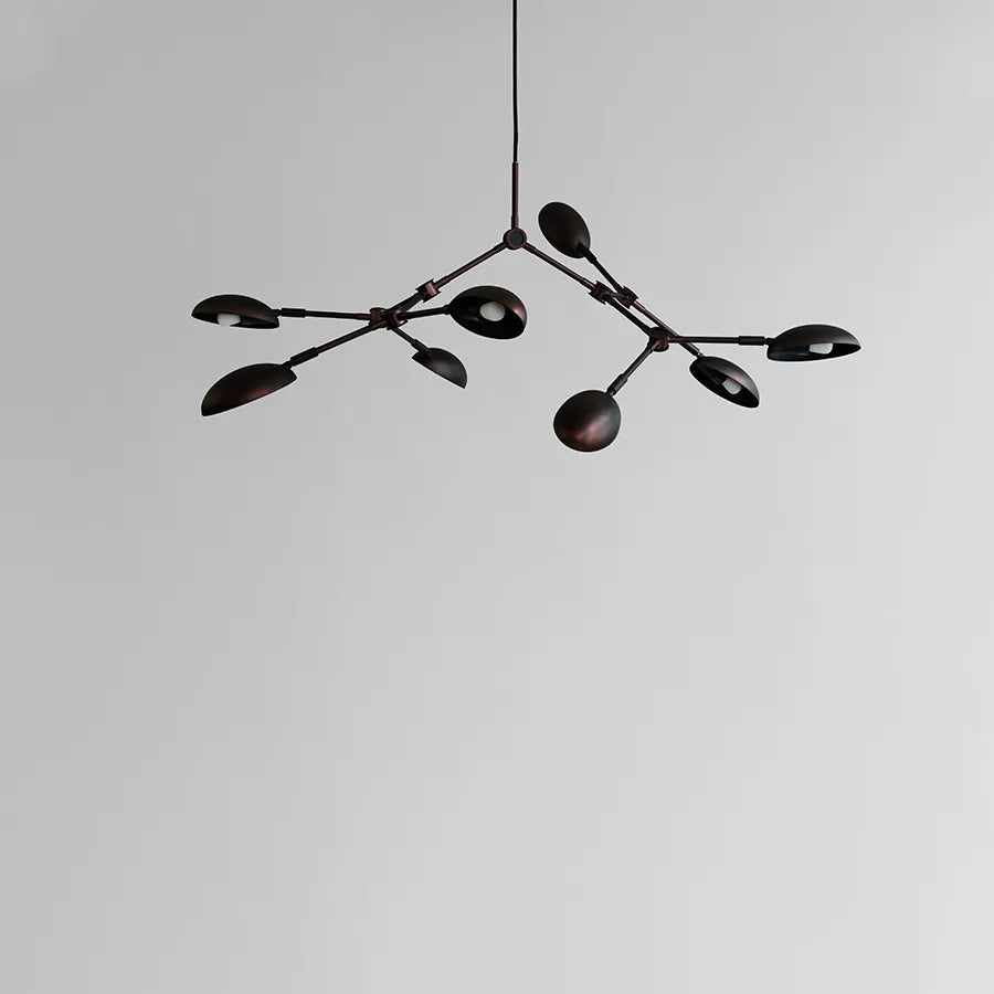 Drop Chandelier, mini burned black fra 101 Copenhagen