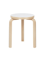 Stool 60, white laminate fra Artek