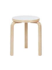 Stool 60, white laminate fra Artek