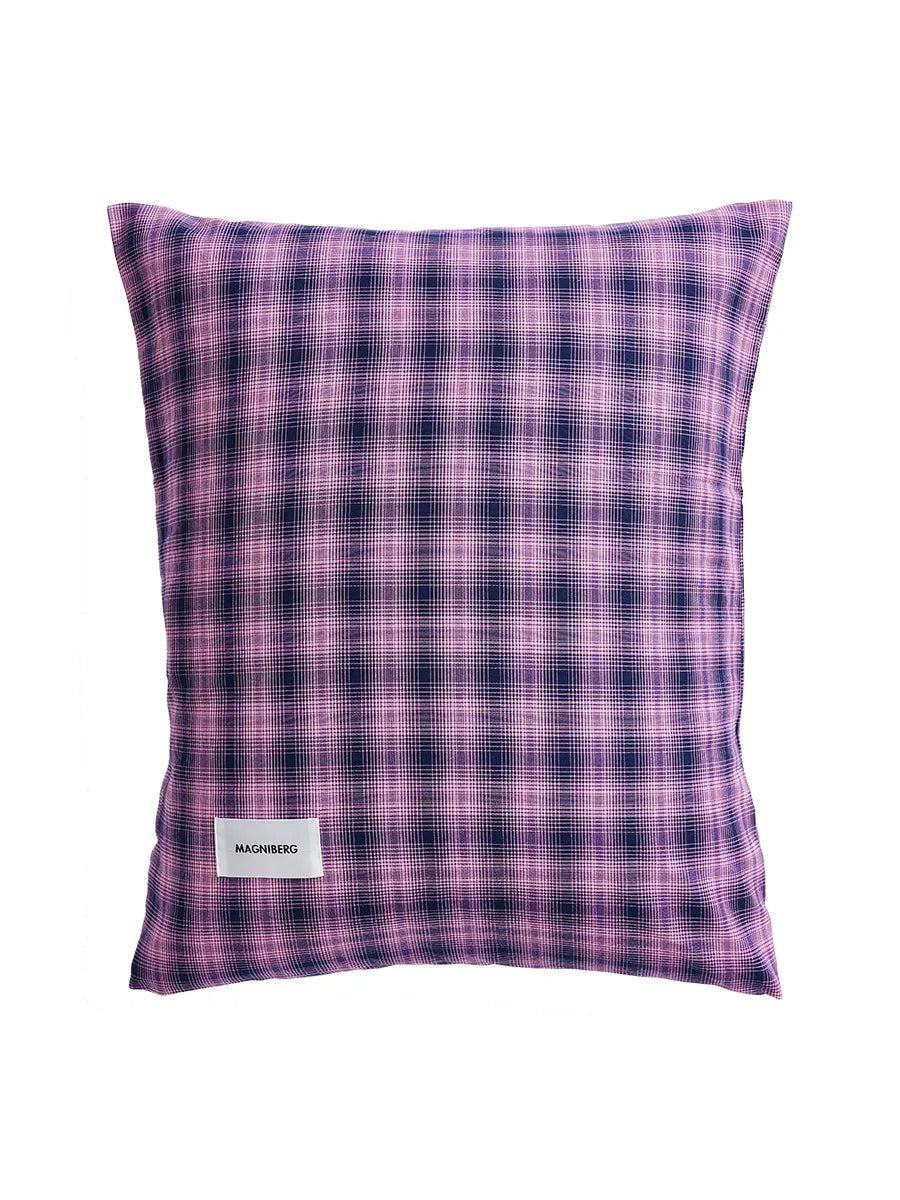 Rodeo Pillow Case, neon pink check fra Magniberg - 1 - Jacobsen Plus