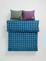 Rodeo Duvet Cover, neon blue check fra Magniberg - 5 - Jacobsen Plus