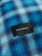 Rodeo Duvet Cover, neon blue check fra Magniberg - 3 - Jacobsen Plus