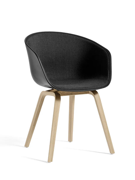 About a Chair AAC22 forsidepolstret, hvid skal fra Hay - White / Remix / Lakeret eg - Jacobsen Plus
