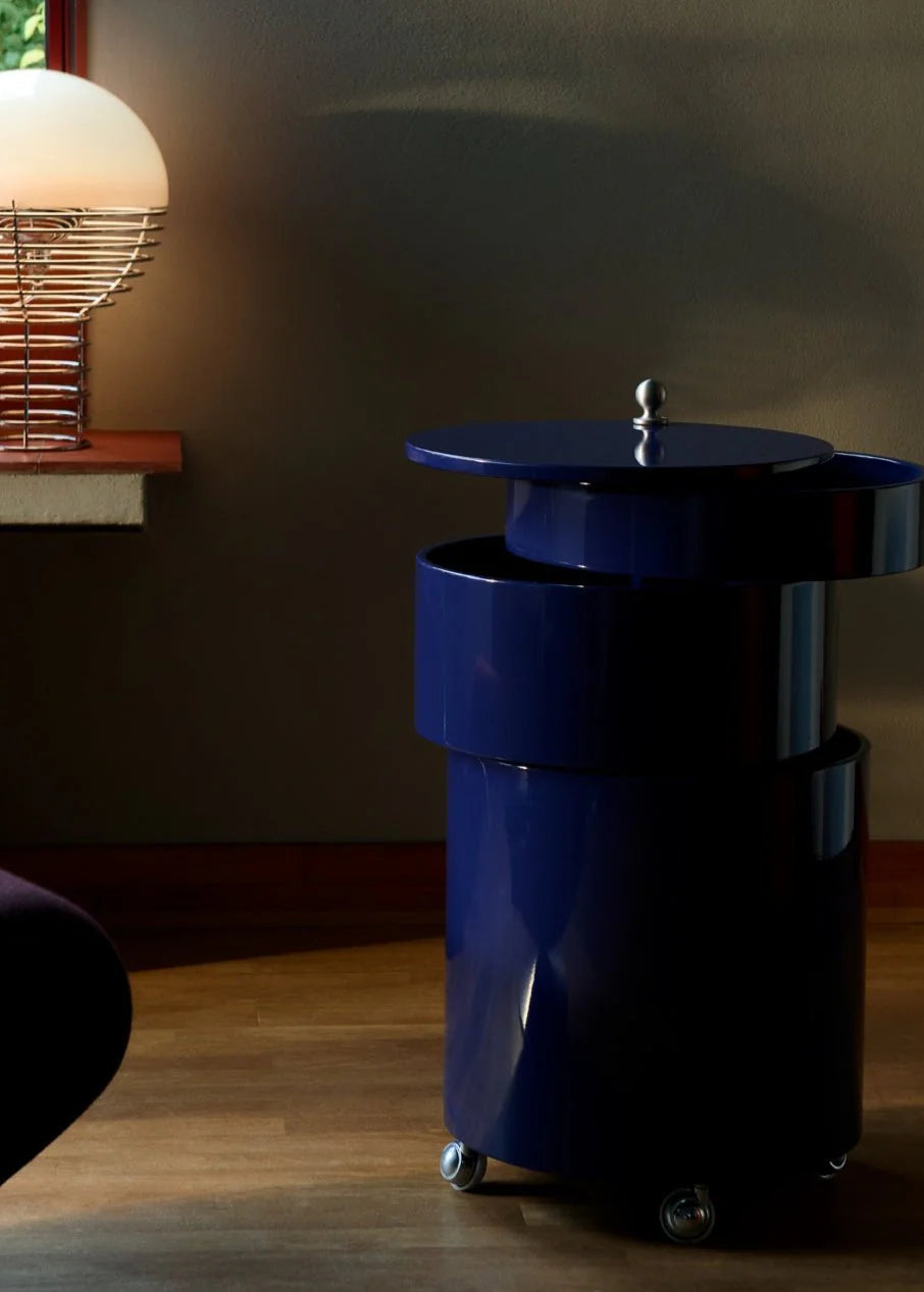 Barboy High-Gloss, Deep Blue af Verner Panton