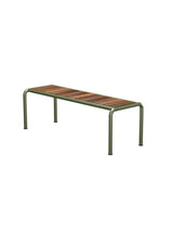 Avanti Bench, Medium fra Houe - OLIVENGRØN STÅL STEL - THERMO ASK BORDPLADE - Jacobsen Plus