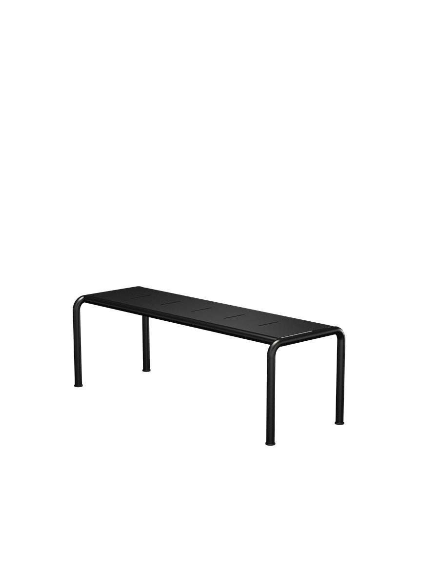 Avanti Bench, Medium fra Houe - Black stel - Black aluminium sæde - Jacobsen Plus