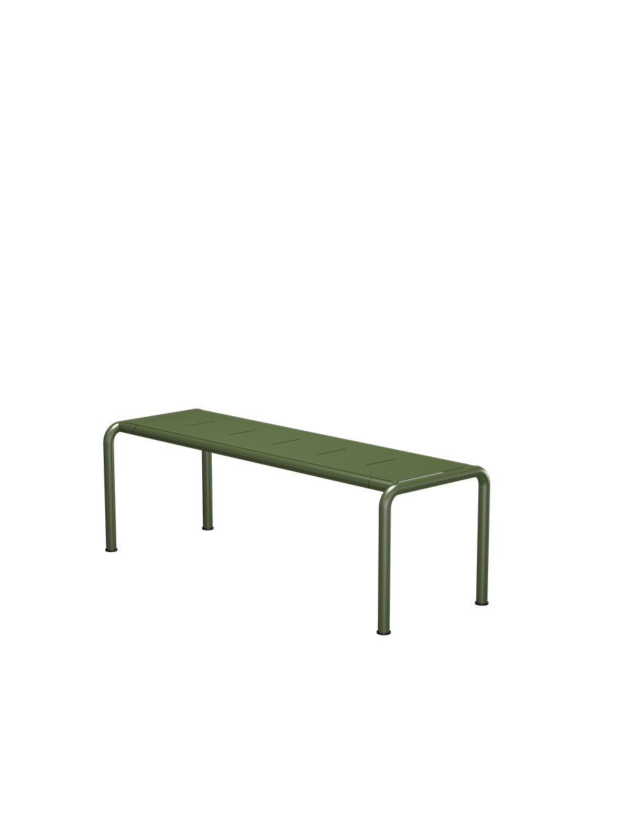 Avanti Bench, Medium fra Houe - Olive Green stel - Olive Green aluminium sæde - Jacobsen Plus