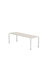Avanti Bench, Medium fra Houe - Muted White stel - Muted White aluminium sæde - Jacobsen Plus