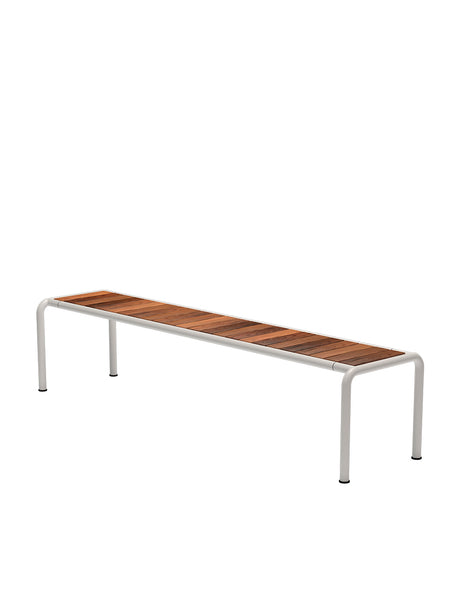 Avanti Bench, Long fra Houe - Muted White stel - Thermo ask sæde - Jacobsen Plus